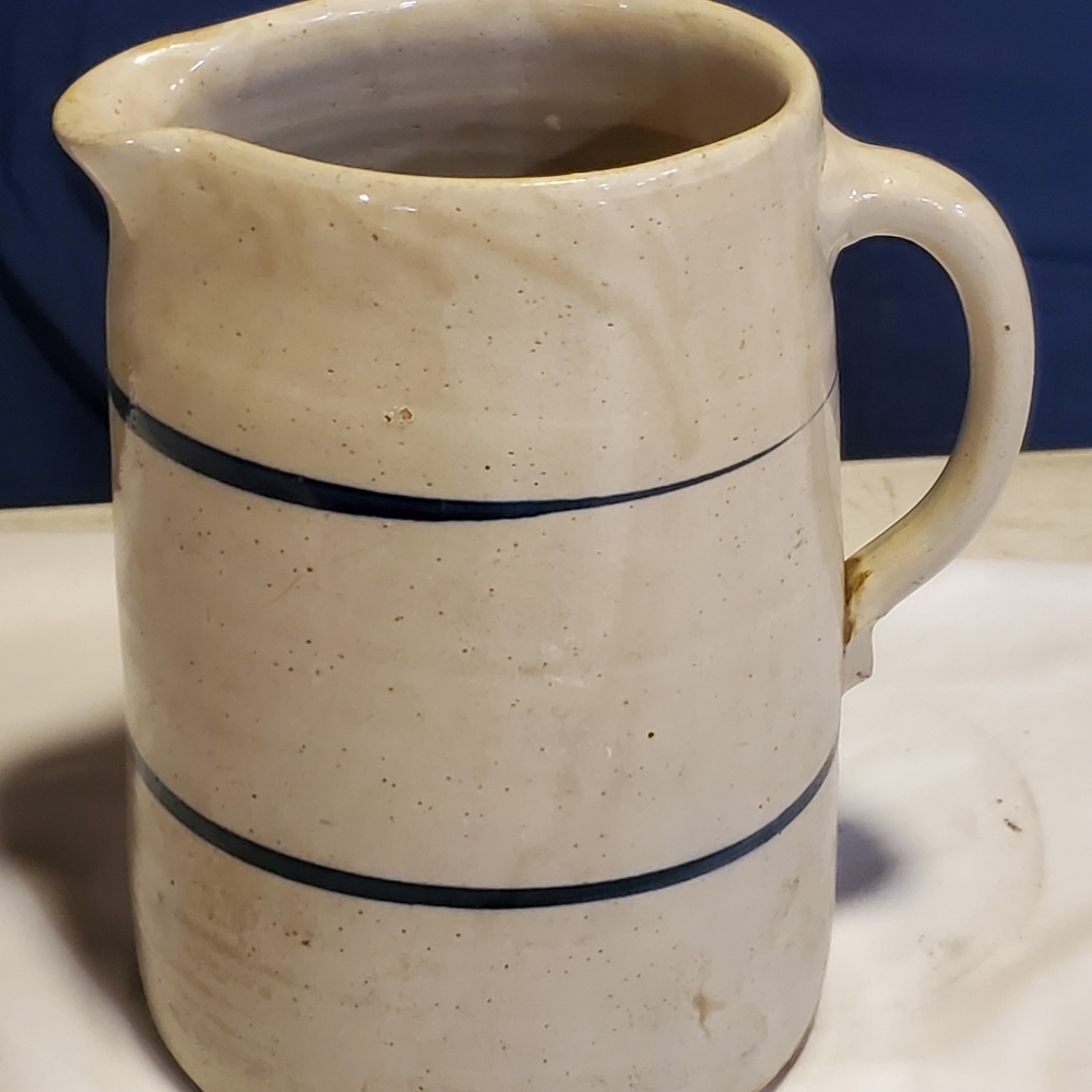 Vintage stoneware pitcher